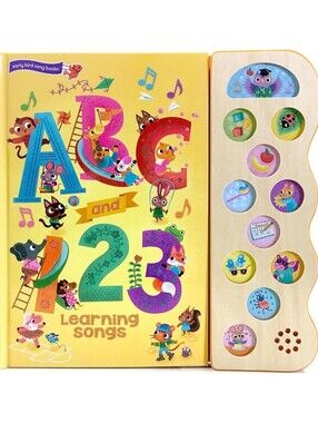 ABC & 123 Learning Songs: Interactive Children's Sound Book (11 Button Sound)